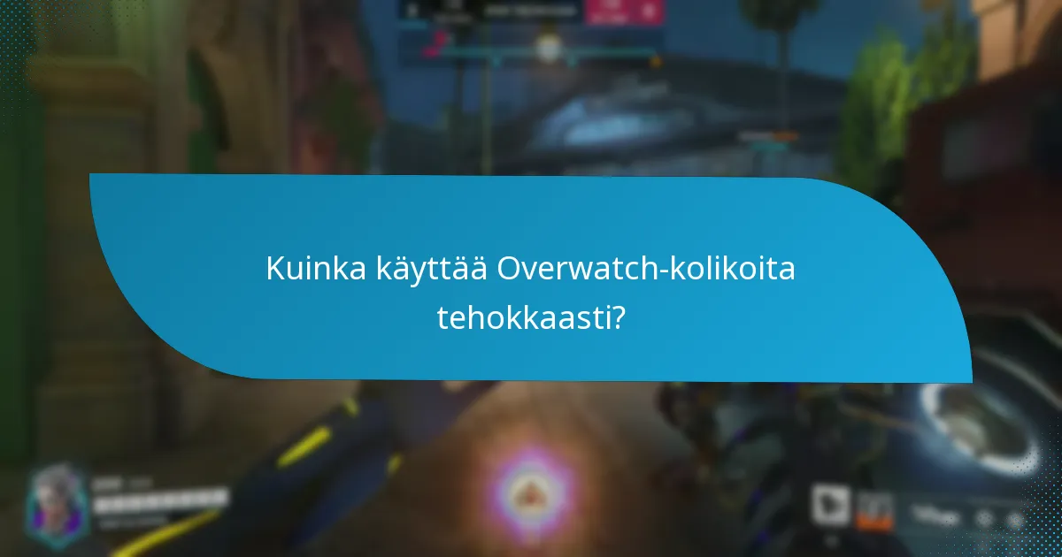 Mitkä kosmetiikat voidaan ostaa Overwatch-kolikoilla?